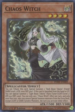 Chaos Witch (Super Rare) [PHHY-EN009] 1st Edition
