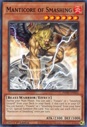 Manticore of Smashing (Common / Short Print) [PHHY-EN022] 1st Edition