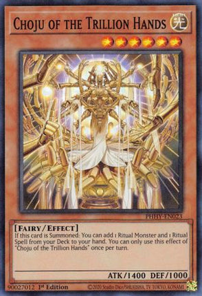 Choju of the Trillion Hands (Super Rare) [PHHY-EN023] 1st Edition