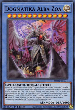 Dogmatika Alba Zoa (Super Rare) [PHHY-EN031] 1st Edition
