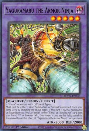 Yaguramaru the Armor Ninja (Common / Short Print) [PHHY-EN036] 1st Edition