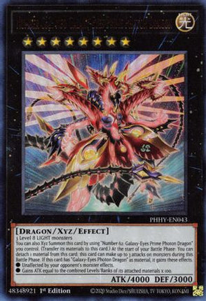Number C62: Neo Galaxy-Eyes Prime Photon Dragon (Ultra Rare) [PHHY-EN043] 1st Edition