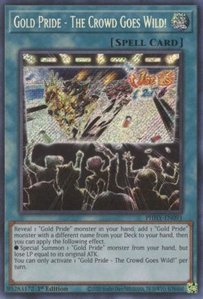 Gold Pride - The Crowd Goes Wild! (Secret Rare) [PHHY-EN091] 1st Edition