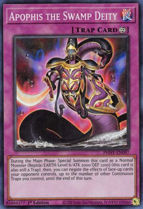 Apophis the Swamp Deity (Super Rare) [PHHY-EN097] 1st Edition