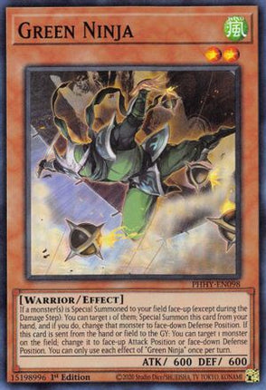 Green Ninja (Super Rare) [PHHY-EN098] 1st Edition