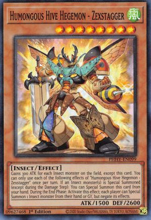 Humongous Hive Hegemon - Zexstagger (Super Rare) [PHHY-EN099] 1st Edition