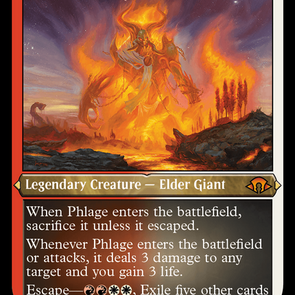 Phlage, Titan of Fire's Fury [Modern Horizons 3] Etched Foil
