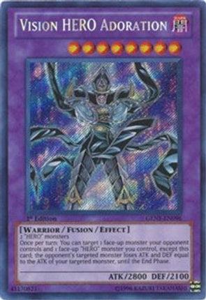 Vision HERO Adoration (Secret Rare) [GENF-EN096] Generation Force Unlimited