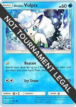Alolan Vulpix 2017 (Zachary Bokhari) 021- World Championship Decks