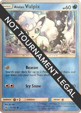 Alolan Vulpix 2017 (Diego Cassiraga) 021- World Championship Decks