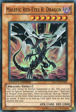 Malefic Red-Eyes B. Dragon (Super Rare)  [MOV2-EN001] Bonds Beyond Time Movie Pack Limited