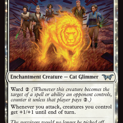 Lionheart Glimmer [Duskmourn: House of Horror] Foil