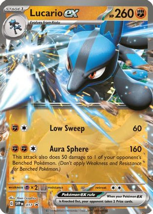 Lucario ex - 017 - 17/null [SV: Scarlet & Violet Promo Cards] Holofoil