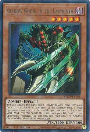Shadow Ghoul of the Labyrinth (Rare) [MAZE-EN002] 1st Edition