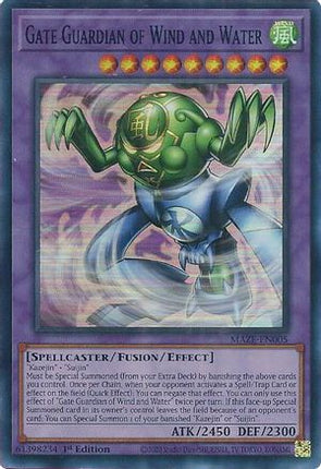 Gate Guardian of Wind and Water (Super Rare) [MAZE-EN005] 1st Edition