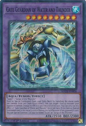 Gate Guardian of Water and Thunder (Super Rare) [MAZE-EN006] 1st Edition