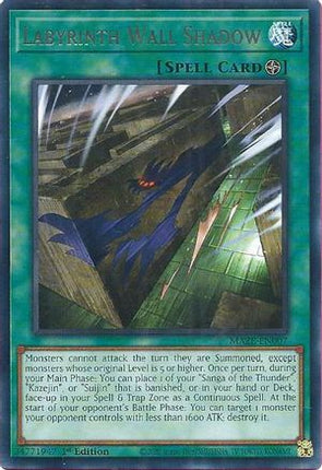 Labyrinth Wall Shadow (Rare) [MAZE-EN007] 1st Edition