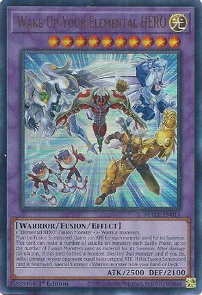 Wake Up Your Elemental HERO (Ultra Rare) [MAZE-EN014] 1st Edition
