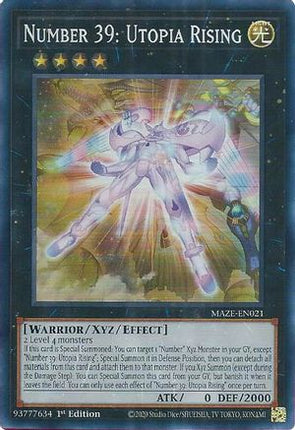 Number 39: Utopia Rising (Super Rare) [MAZE-EN021] 1st Edition