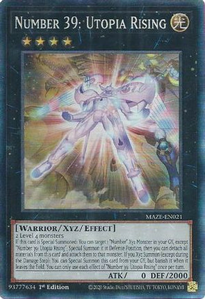 Number 39: Utopia Rising (CR) (Collector's Rare) [MAZE-EN021] 1st Edition
