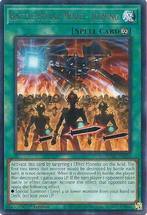 Battle Royal Mode - Joining (Rare) [MAZE-EN026] 1st Edition
