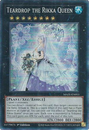 Teardrop the Rikka Queen (CR) (Collector's Rare) [MAZE-EN053] 1st Edition