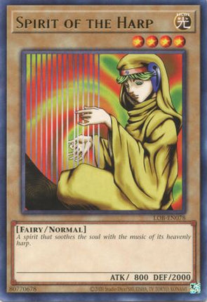 Spirit of the Harp (Rare) [LOB-EN078] Unlimited