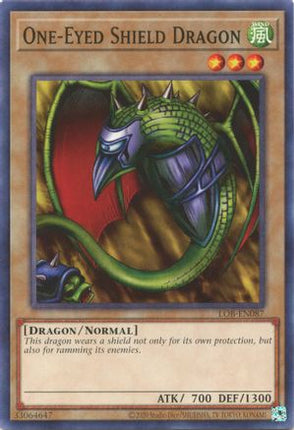 One-Eyed Shield Dragon (Common / Short Print) [LOB-EN087] Unlimited
