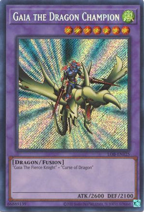 Gaia the Dragon Champion (Secret Rare) [LOB-EN125] Unlimited
