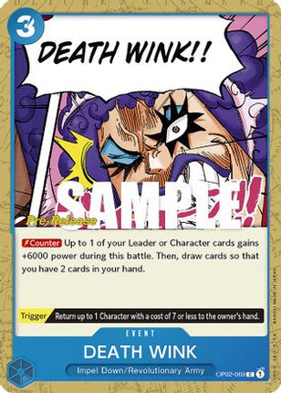 DEATH WINK (OP02-069) - Paramount War Pre-Release Cards