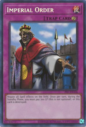 Imperial Order (Secret Rare) [PSV-EN104] Unlimited