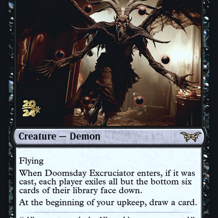 Doomsday Excruciator [Duskmourn: House of Horror Promos] Prerelease Foil
