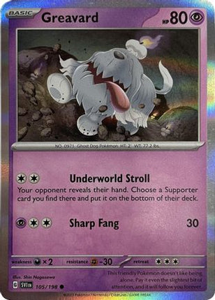Greavard - 105/198 (Mirage Holo) [Miscellaneous Cards & Products] Holofoil