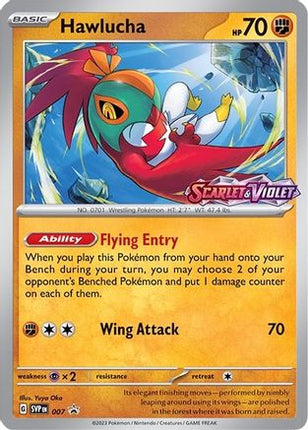 Hawlucha - 007 (Prerelease) - 7/null [SV: Scarlet & Violet Promo Cards] Holofoil