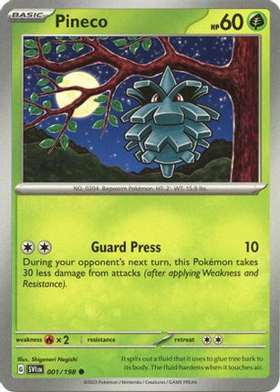 Pineco - 1/null [SV01: Scarlet & Violet Base Set] Reverse Holofoil