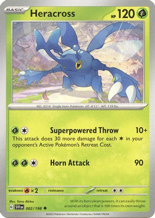 Heracross - 2/null [SV01: Scarlet & Violet Base Set] Reverse Holofoil