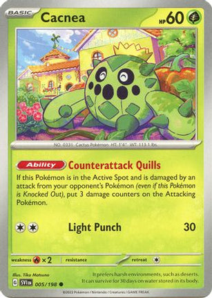 Cacnea - 005/198 [SV01: Scarlet & Violet Base Set] Reverse Holofoil