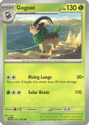 Gogoat - 12/null [SV01: Scarlet & Violet Base Set] Reverse Holofoil