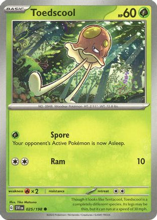 Toedscool - 025/198 [SV01: Scarlet & Violet Base Set] Reverse Holofoil
