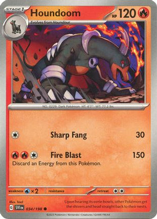 Houndoom - 034/198 [SV01: Scarlet & Violet Base Set] Reverse Holofoil