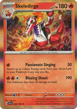 Skeledirge - 38/null [SV01: Scarlet & Violet Base Set] Reverse Holofoil