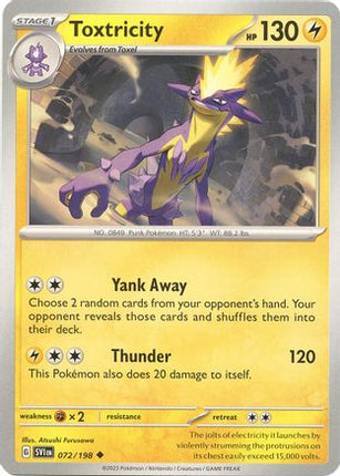 Toxtricity - 72/null [SV01: Scarlet & Violet Base Set] Reverse Holofoil