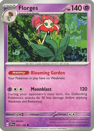 Florges - 93/null [SV01: Scarlet & Violet Base Set] Reverse Holofoil