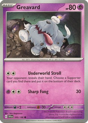 Greavard - 105/198 [SV01: Scarlet & Violet Base Set]