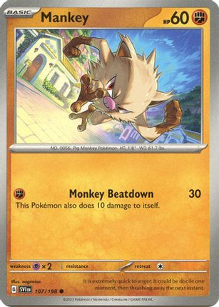 Mankey - 107/null [SV01: Scarlet & Violet Base Set] Reverse Holofoil