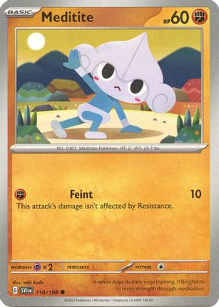 Meditite - 110/198 [SV01: Scarlet & Violet Base Set] Reverse Holofoil