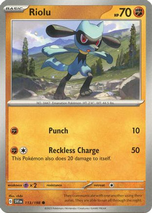 Riolu - 113/198 [SV01: Scarlet & Violet Base Set]