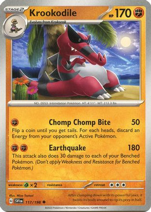 Krookodile - 117/null [SV01: Scarlet & Violet Base Set] Reverse Holofoil