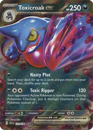Toxicroak ex - 131/198 [SV01: Scarlet & Violet Base Set] Holofoil
