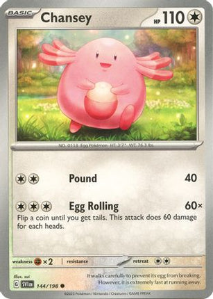 Chansey - 144/null [SV01: Scarlet & Violet Base Set]
